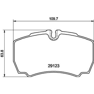 Stabdžių trinkelių rinkinys, diskinis stabdys HELLA 8DB 355 005-381