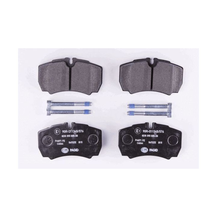 Stabdžių trinkelių rinkinys, diskinis stabdys HELLA 8DB 355 005-381