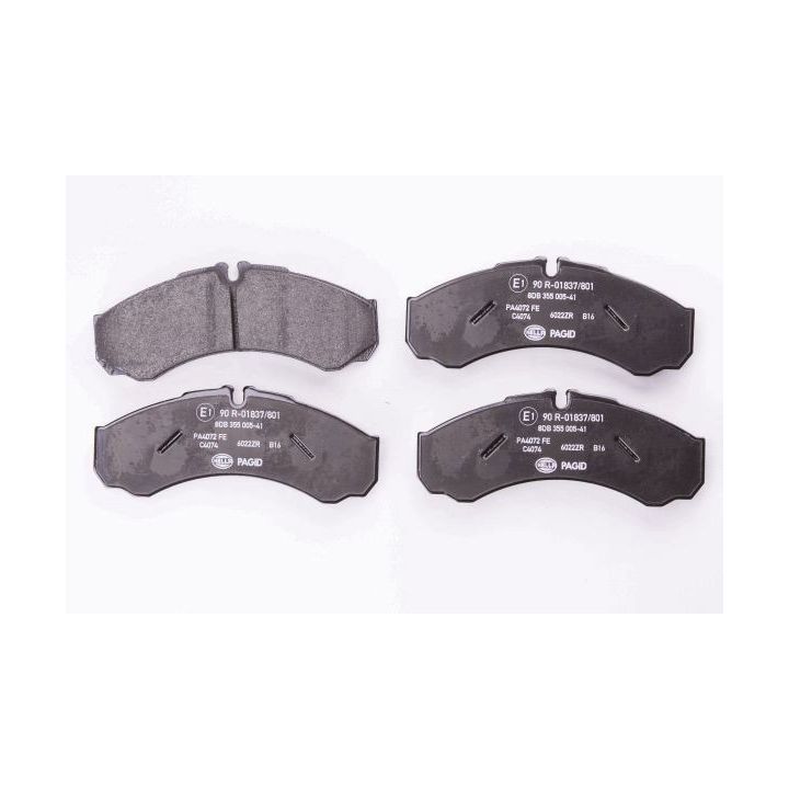 Stabdžių trinkelių rinkinys, diskinis stabdys HELLA 8DB 355 005-411