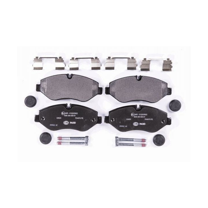 Stabdžių trinkelių rinkinys, diskinis stabdys HELLA 8DB 355 005-511