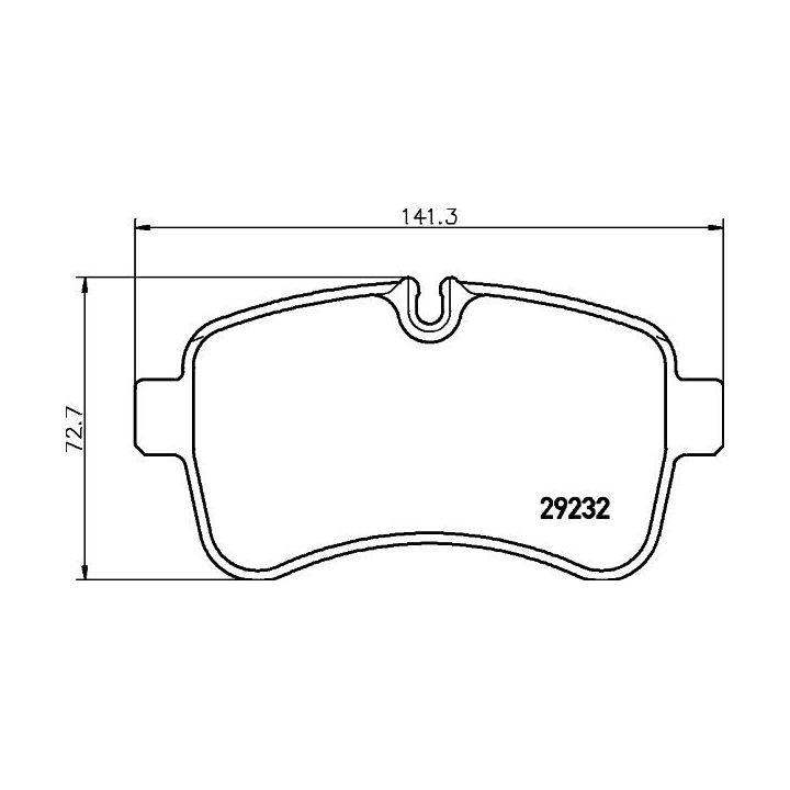 Stabdžių trinkelių rinkinys, diskinis stabdys HELLA 8DB 355 005-551