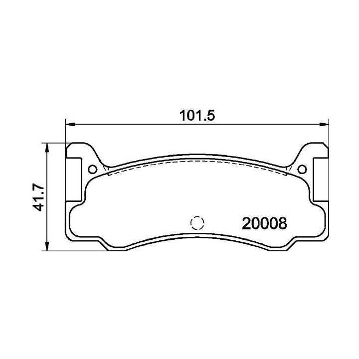 Stabdžių trinkelių rinkinys, diskinis stabdys HELLA 8DB 355 005-701