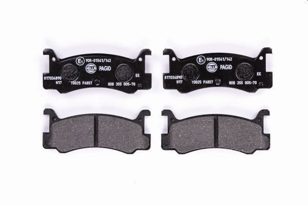 Stabdžių trinkelių rinkinys, diskinis stabdys HELLA 8DB 355 005-701