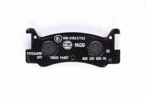 Stabdžių trinkelių rinkinys, diskinis stabdys HELLA 8DB 355 005-701