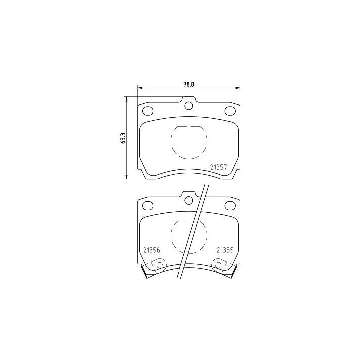 Stabdžių trinkelių rinkinys, diskinis stabdys HELLA 8DB 355 005-741