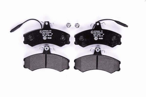 Stabdžių trinkelių rinkinys, diskinis stabdys HELLA 8DB 355 006-011