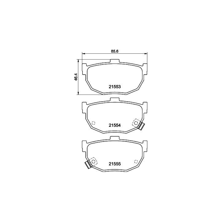 Stabdžių trinkelių rinkinys, diskinis stabdys HELLA 8DB 355 006-411