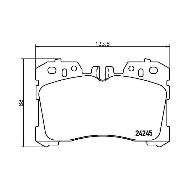 Stabdžių trinkelių rinkinys, diskinis stabdys HELLA 8DB 355 006-661
