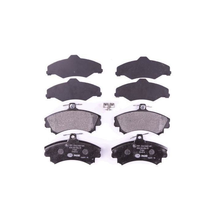 Stabdžių trinkelių rinkinys, diskinis stabdys HELLA 8DB 355 006-701