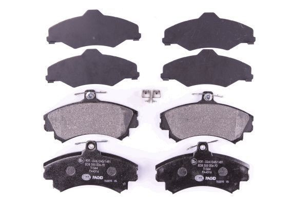 Stabdžių trinkelių rinkinys, diskinis stabdys HELLA 8DB 355 006-701