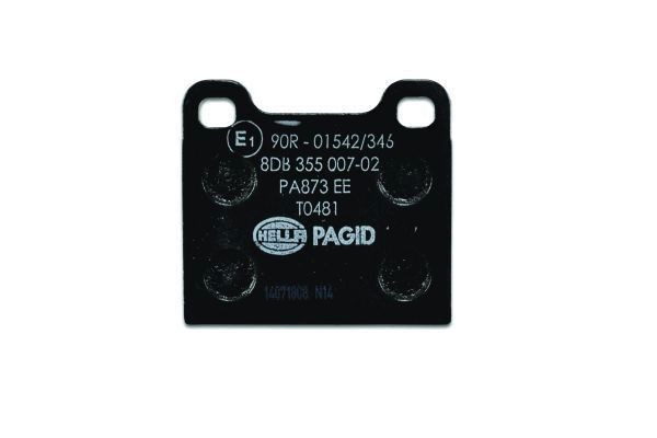 Stabdžių trinkelių rinkinys, diskinis stabdys HELLA 8DB 355 007-021