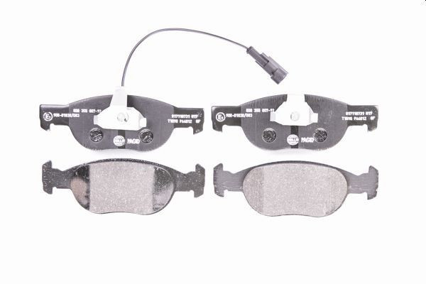 Stabdžių trinkelių rinkinys, diskinis stabdys HELLA 8DB 355 007-921