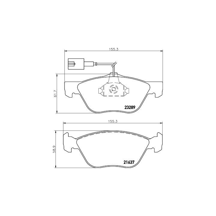 Stabdžių trinkelių rinkinys, diskinis stabdys HELLA 8DB 355 007-931
