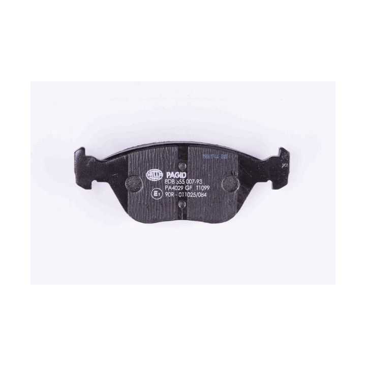 Stabdžių trinkelių rinkinys, diskinis stabdys HELLA 8DB 355 007-931