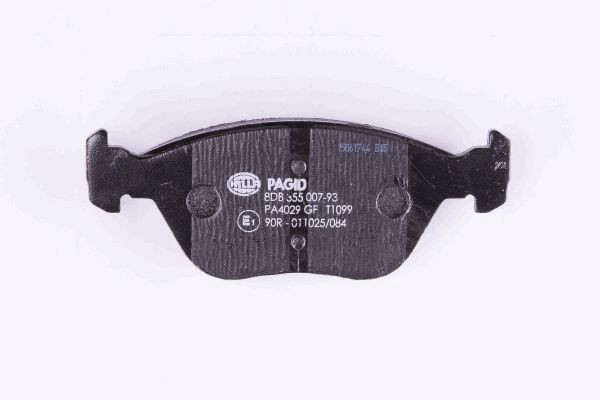 Stabdžių trinkelių rinkinys, diskinis stabdys HELLA 8DB 355 007-931