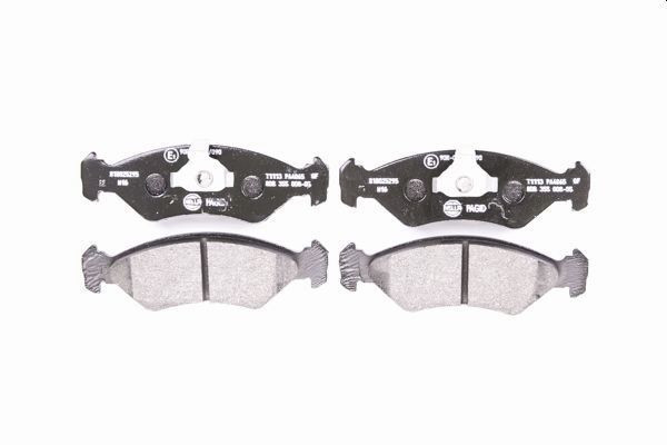 Stabdžių trinkelių rinkinys, diskinis stabdys HELLA 8DB 355 008-051