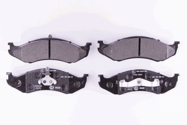 Stabdžių trinkelių rinkinys, diskinis stabdys HELLA 8DB 355 008-231