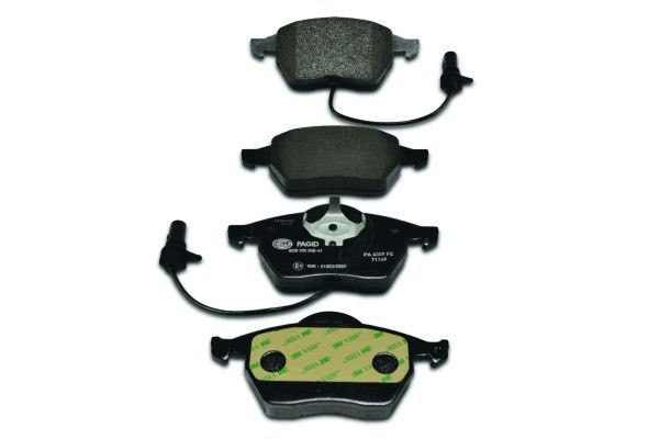 Stabdžių trinkelių rinkinys, diskinis stabdys HELLA 8DB 355 008-411