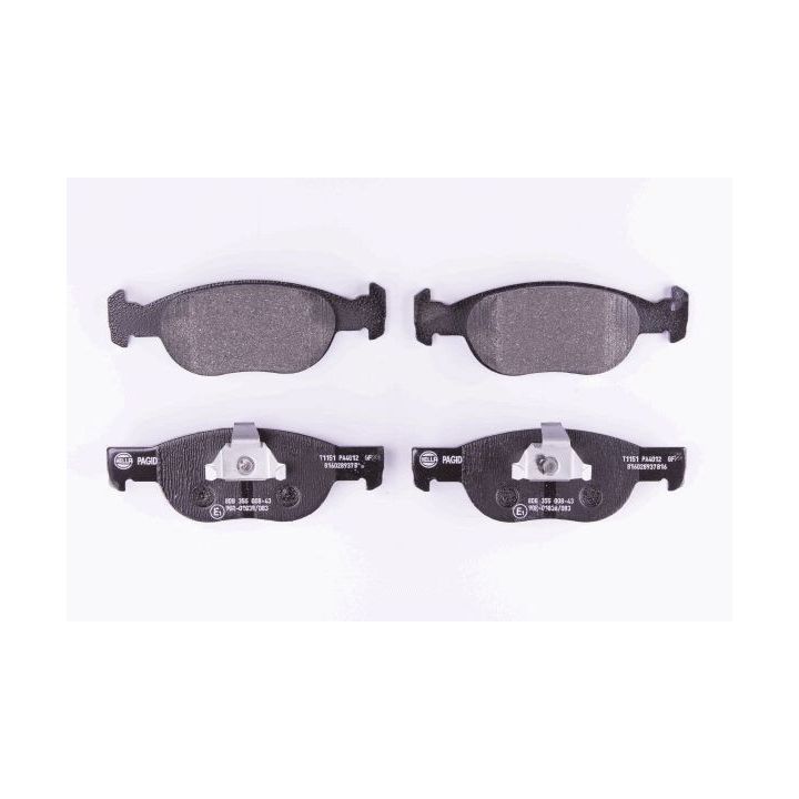 Stabdžių trinkelių rinkinys, diskinis stabdys HELLA 8DB 355 008-431