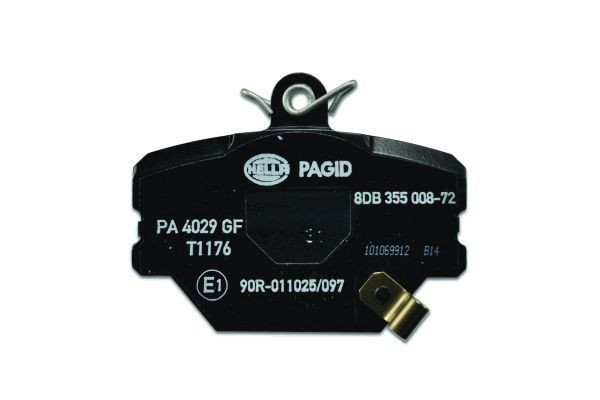 Stabdžių trinkelių rinkinys, diskinis stabdys HELLA 8DB 355 008-721