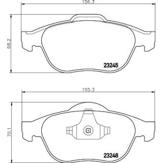 Stabdžių trinkelių rinkinys, diskinis stabdys HELLA 8DB 355 009-111