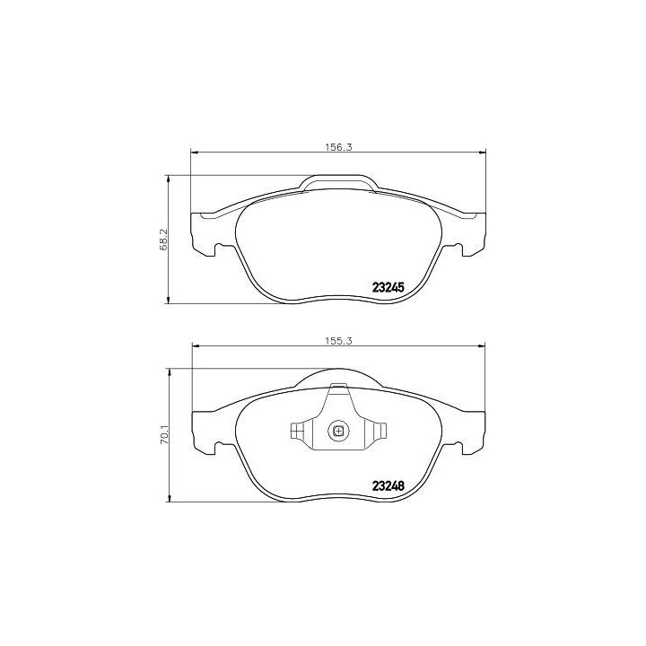 Stabdžių trinkelių rinkinys, diskinis stabdys HELLA 8DB 355 009-111