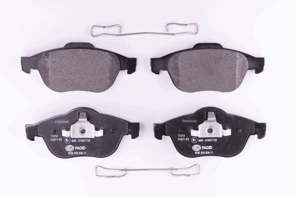 Stabdžių trinkelių rinkinys, diskinis stabdys HELLA 8DB 355 009-111