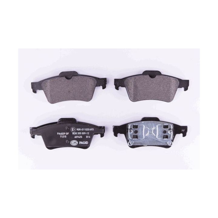 Stabdžių trinkelių rinkinys, diskinis stabdys HELLA 8DB 355 009-121