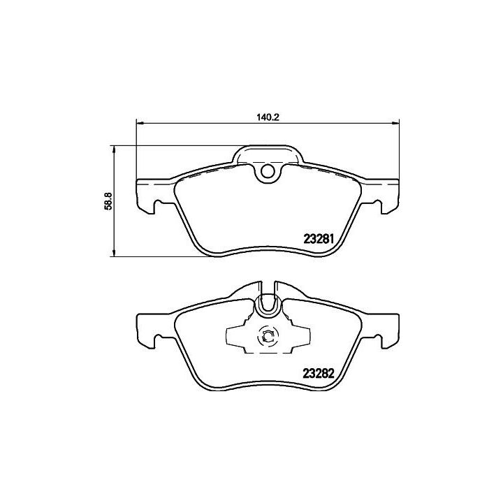Stabdžių trinkelių rinkinys, diskinis stabdys HELLA 8DB 355 009-171