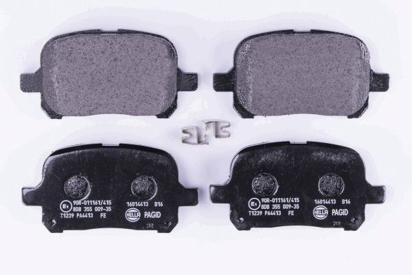 Stabdžių trinkelių rinkinys, diskinis stabdys HELLA 8DB 355 009-351