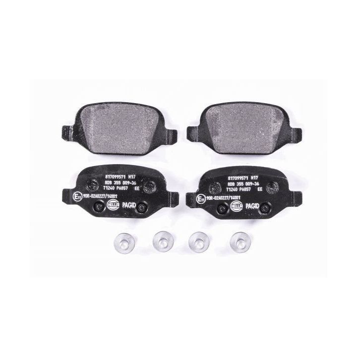 Stabdžių trinkelių rinkinys, diskinis stabdys HELLA 8DB 355 009-361