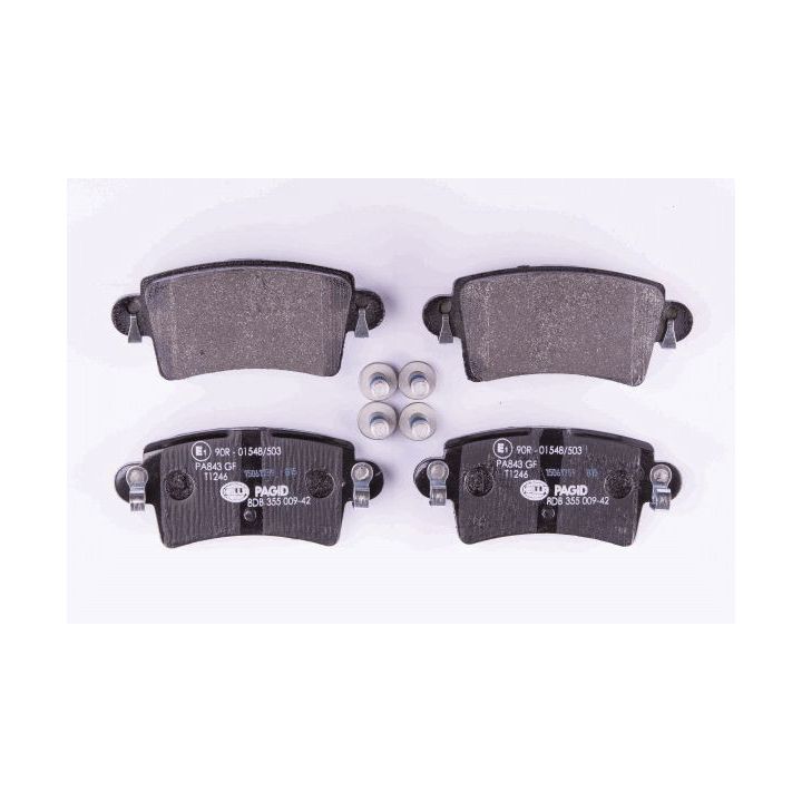 Stabdžių trinkelių rinkinys, diskinis stabdys HELLA 8DB 355 009-421