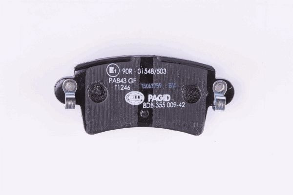 Stabdžių trinkelių rinkinys, diskinis stabdys HELLA 8DB 355 009-421