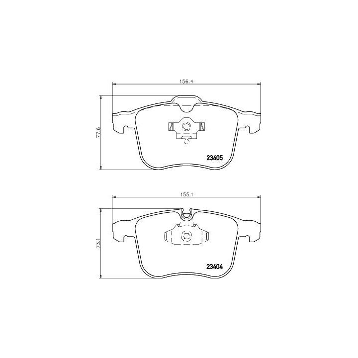 Stabdžių trinkelių rinkinys, diskinis stabdys HELLA 8DB 355 009-431
