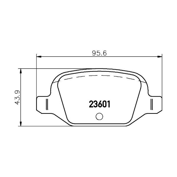 Stabdžių trinkelių rinkinys, diskinis stabdys HELLA 8DB 355 009-551