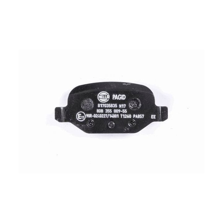 Stabdžių trinkelių rinkinys, diskinis stabdys HELLA 8DB 355 009-551