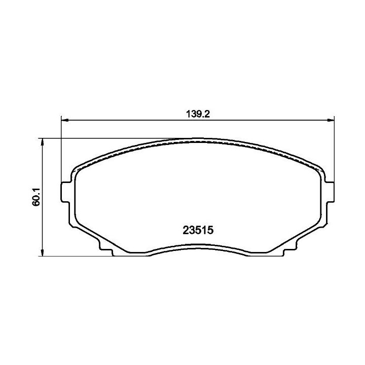Stabdžių trinkelių rinkinys, diskinis stabdys HELLA 8DB 355 009-641