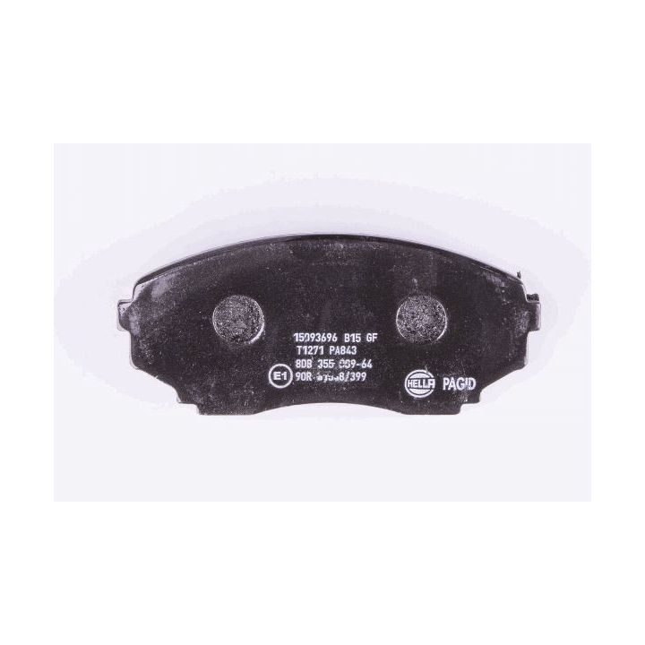 Stabdžių trinkelių rinkinys, diskinis stabdys HELLA 8DB 355 009-641