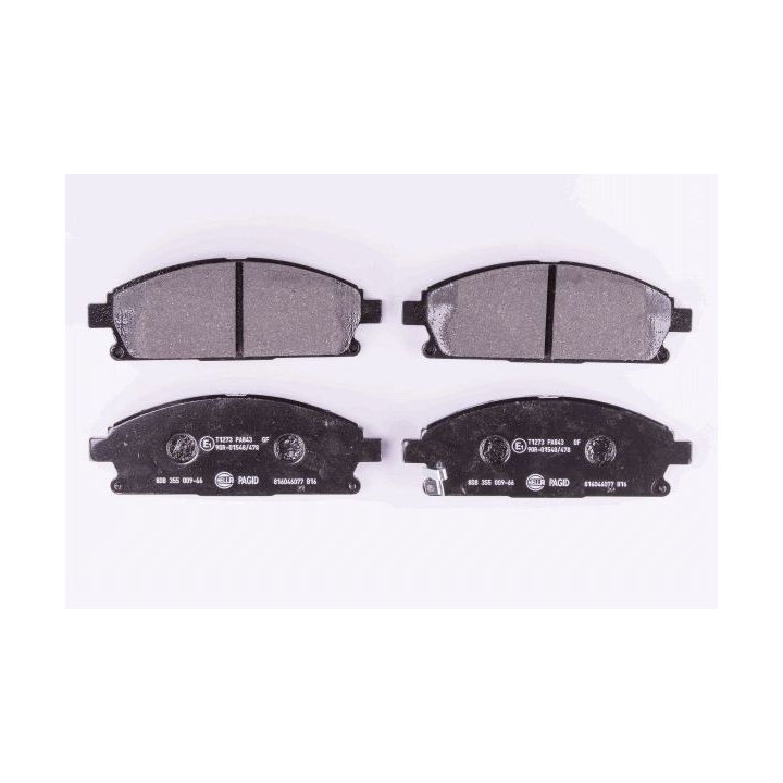 Stabdžių trinkelių rinkinys, diskinis stabdys HELLA 8DB 355 009-661