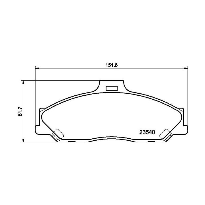 Stabdžių trinkelių rinkinys, diskinis stabdys HELLA 8DB 355 009-751