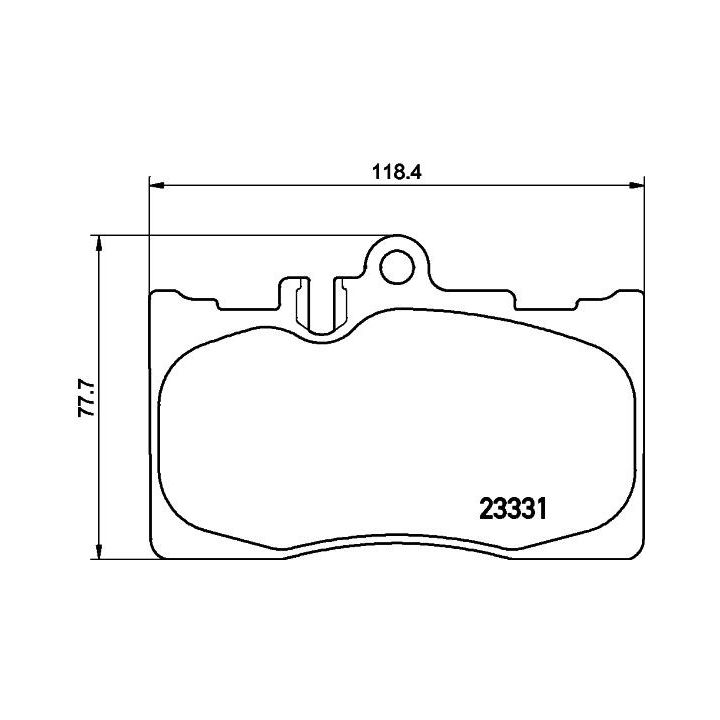 Stabdžių trinkelių rinkinys, diskinis stabdys HELLA 8DB 355 009-861