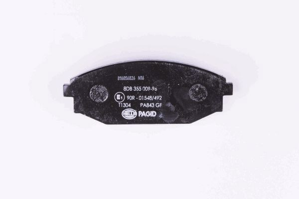 Stabdžių trinkelių rinkinys, diskinis stabdys HELLA 8DB 355 009-961