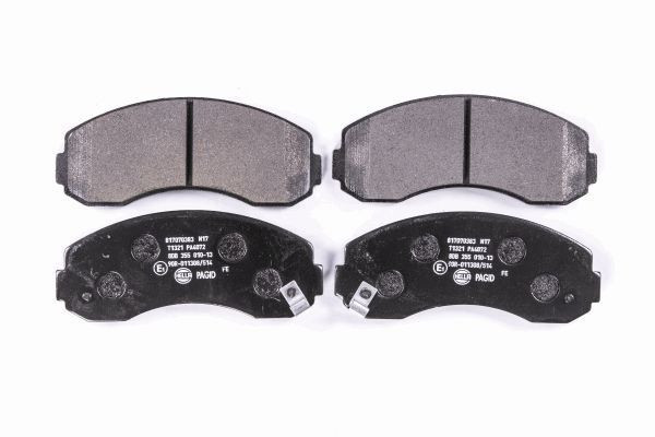 Stabdžių trinkelių rinkinys, diskinis stabdys HELLA 8DB 355 010-131