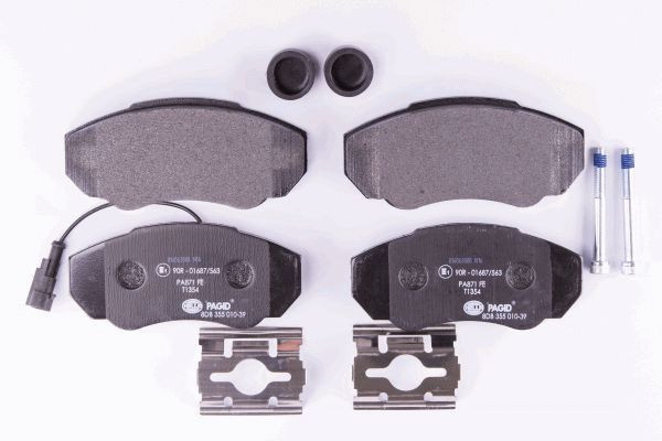 Stabdžių trinkelių rinkinys, diskinis stabdys HELLA 8DB 355 010-391