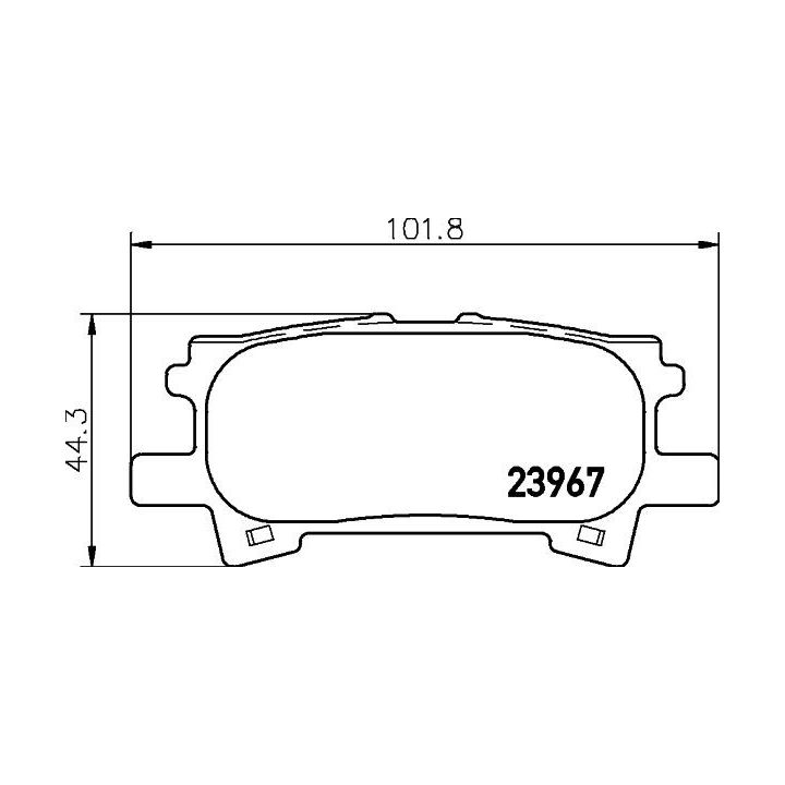 Stabdžių trinkelių rinkinys, diskinis stabdys HELLA 8DB 355 010-621