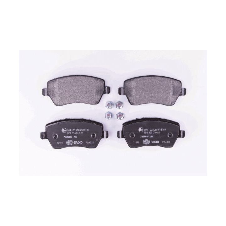 Stabdžių trinkelių rinkinys, diskinis stabdys HELLA 8DB 355 010-851