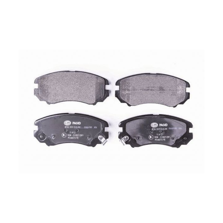 Stabdžių trinkelių rinkinys, diskinis stabdys HELLA 8DB 355 010-991