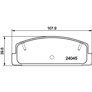 Stabdžių trinkelių rinkinys, diskinis stabdys HELLA 8DB 355 011-131