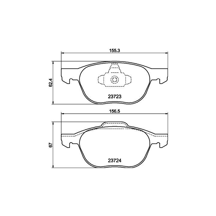 Stabdžių trinkelių rinkinys, diskinis stabdys HELLA 8DB 355 011-191