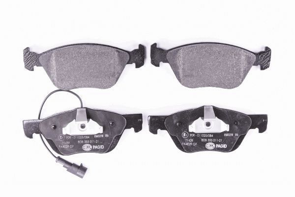 Stabdžių trinkelių rinkinys, diskinis stabdys HELLA 8DB 355 011-211